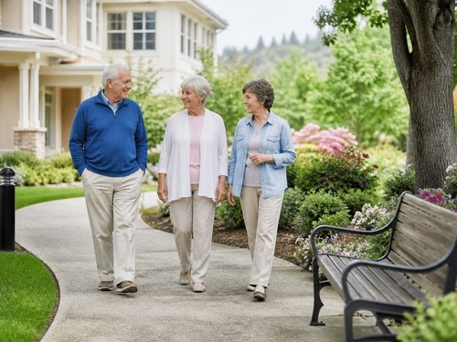 Family meeting with a care team member at a skilled nursing community