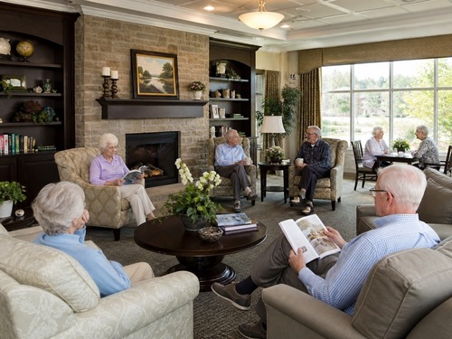 Exterior view of a senior living community used to illustrate a story about staffing culture and assisted living operations